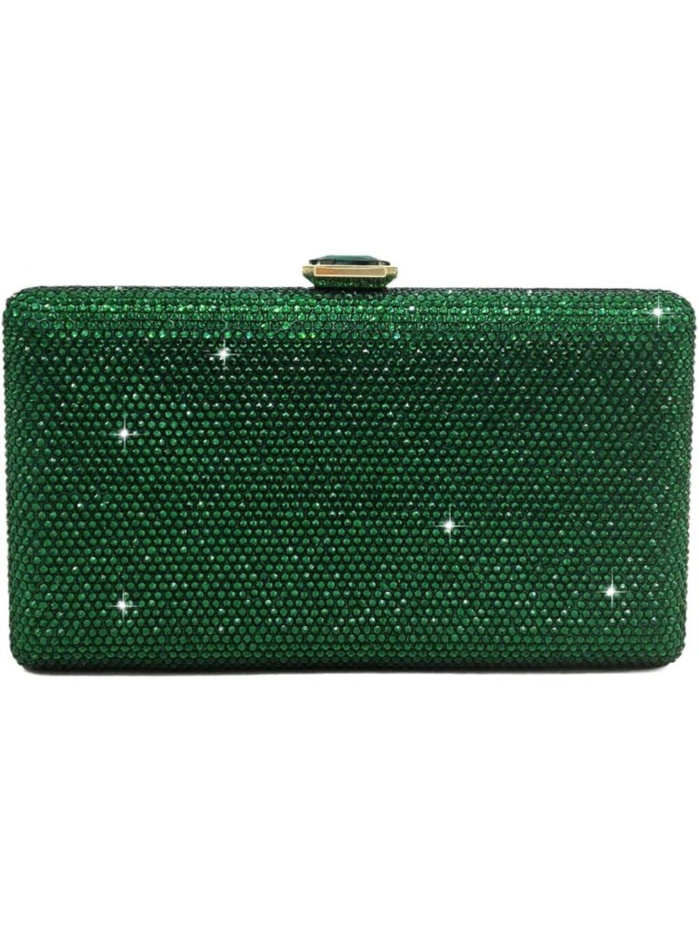Elegant Crystal Evening Clutch Bag - Fits iPhone Pro Max, Formal Handbag